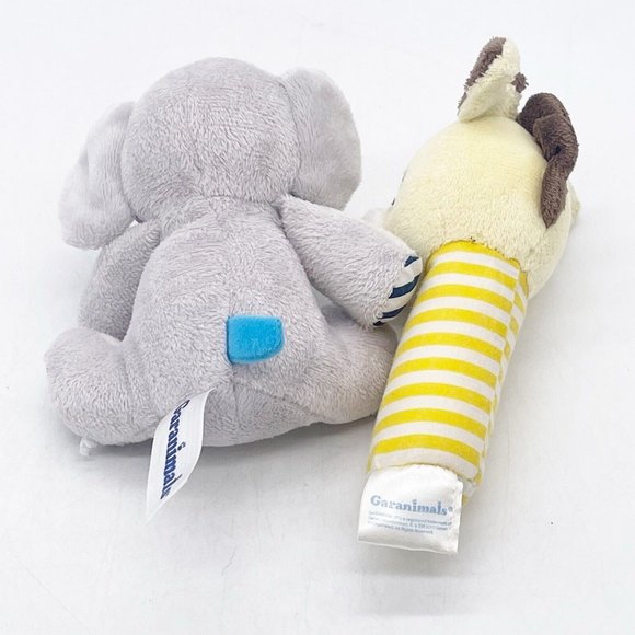 Garanimals Infant Plush Elephant And Giraffe Rattle Grabbers JungleTheme Lot 2 - Picture 6 of 9